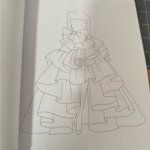 NWT Set of 2 40 Gowns to Style and 40 Gowns to Style 2 Adult Coloring Books - Picture 5 of 5